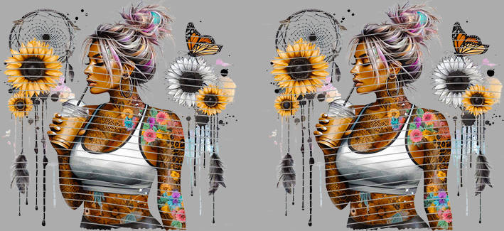 16oz Sunflower Girl-SU-525